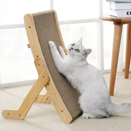Adjustable Wooden Cat Scratcher