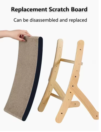 Adjustable Wooden Cat Scratcher