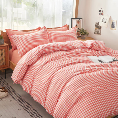 DUVET COVER BED SHEETS SET BED SHEET BEDDING Bedding four-piece set aloe vera