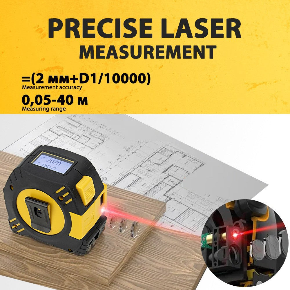 Tape measure laser distance meter handheld infrared electronic ruler high precision multi-function laser measuring ruler for room use