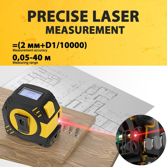Tape measure laser distance meter handheld infrared electronic ruler high precision multi-function laser measuring ruler for room use