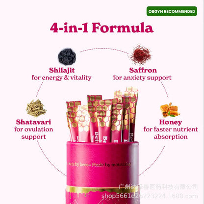 Shilajit Honey Sticks Strawberry Flavor 30 Sticks Factory Stock Wholesale TK Hot Seller