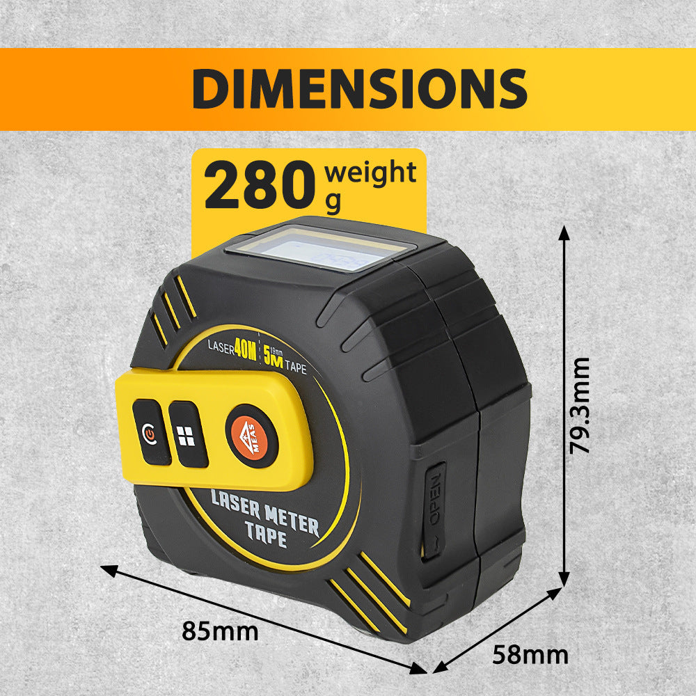 Tape measure laser distance meter handheld infrared electronic ruler high precision multi-function laser measuring ruler for room use