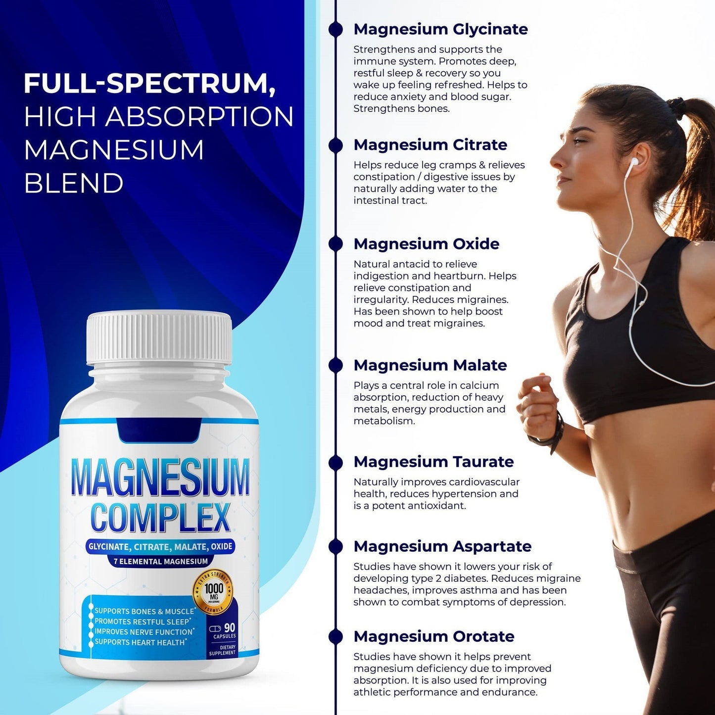Spot TK hot-selling Magnesium Glycinate Capsules Magnesium capsules Magnesium complex capsules Source factory