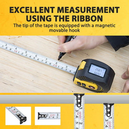 Tape measure laser distance meter handheld infrared electronic ruler high precision multi-function laser measuring ruler for room use