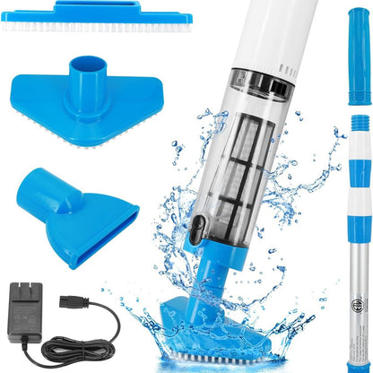 3-in-1 Cordless Handheld Pool Vacuum Cleaner with Over 100 Minutes of Runtime Handheld Cleaner