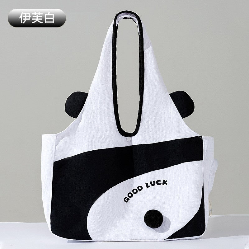 Small bee animal shape pet going out bag with exposed head shoulder bag for kittens and dogs portable cat bag pet backpack