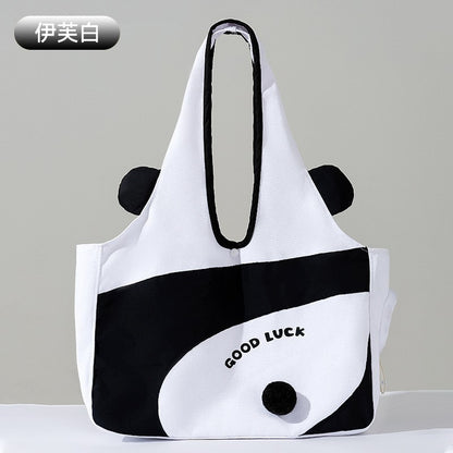Small bee animal shape pet going out bag with exposed head shoulder bag for kittens and dogs portable cat bag pet backpack