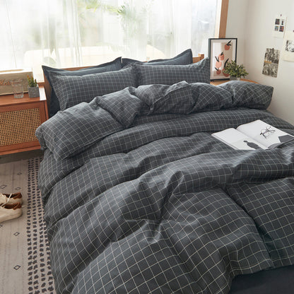 DUVET COVER BED SHEETS SET BED SHEET BEDDING Bedding four-piece set aloe vera