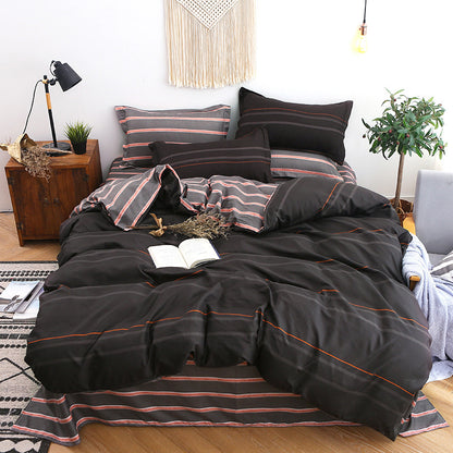 DUVET COVER BED SHEETS SET BED SHEET BEDDING Bedding four-piece set aloe vera