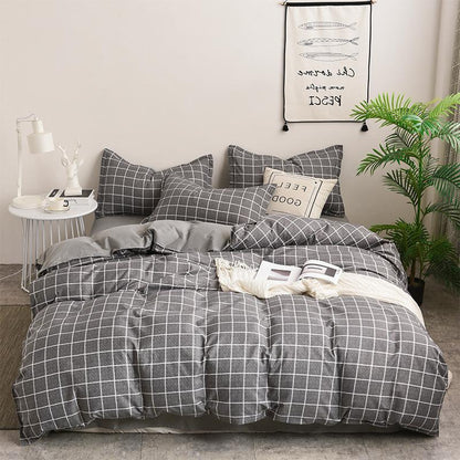 DUVET COVER BED SHEETS SET BED SHEET BEDDING Bedding four-piece set aloe vera