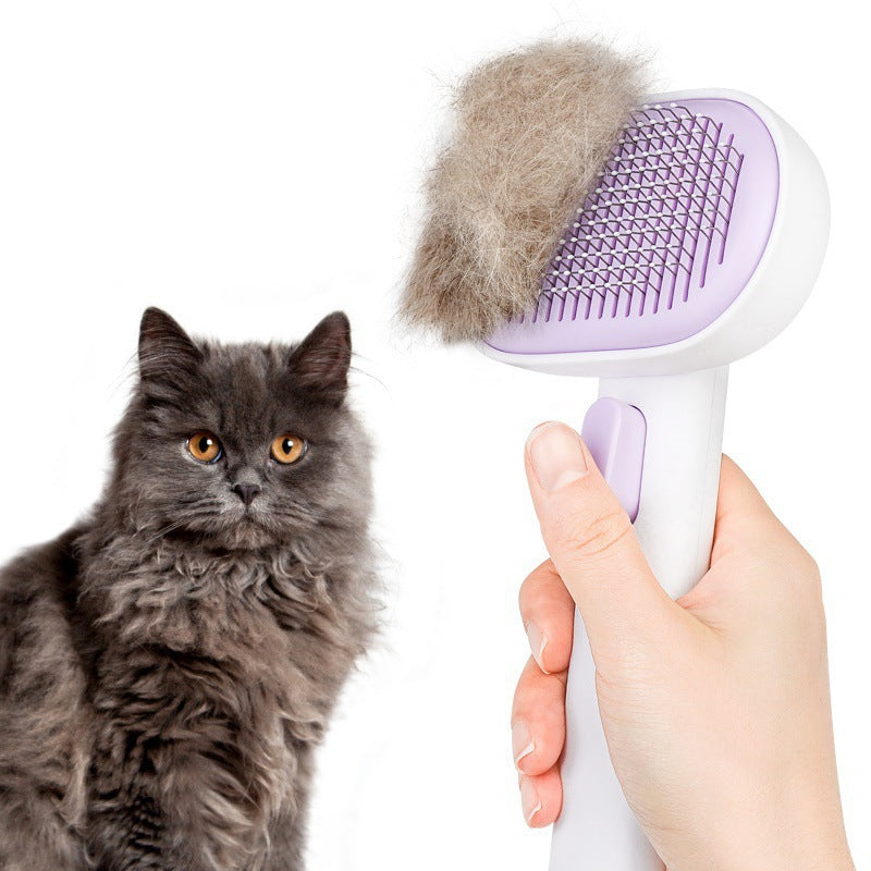 Pet cat and dog hair comb deep remove floating hair dog brush cat brush long hair brush cat hair cleaner