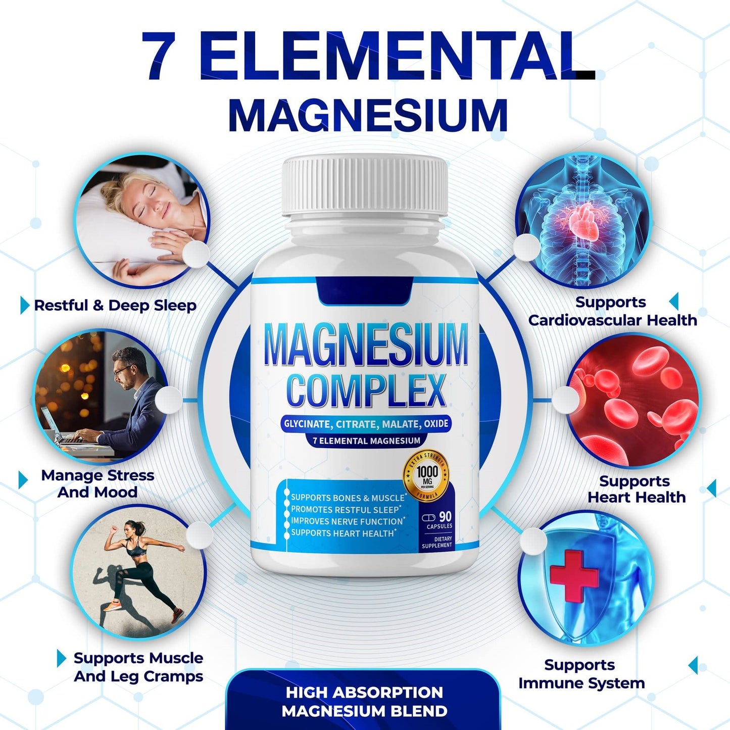 Spot TK hot-selling Magnesium Glycinate Capsules Magnesium capsules Magnesium complex capsules Source factory