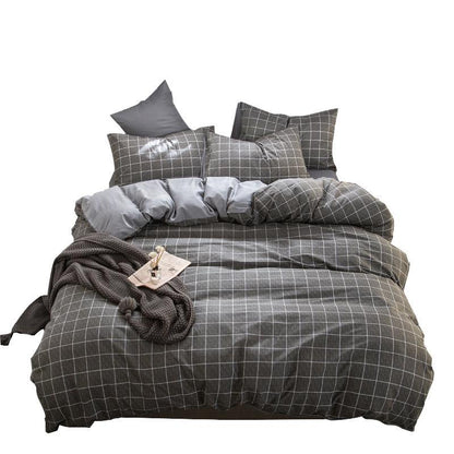 DUVET COVER BED SHEETS SET BED SHEET BEDDING Bedding four-piece set aloe vera