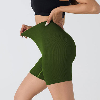 [Promotion Clearance] Seamless Threaded Stretch Tights European and American Fitness Hip-Lifting Yoga Pants Cycling