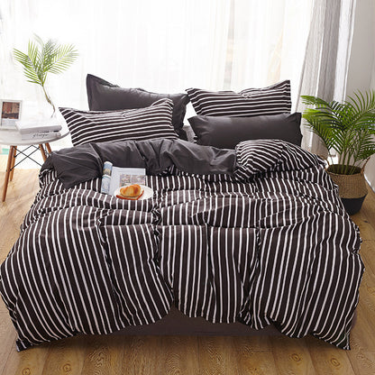 DUVET COVER BED SHEETS SET BED SHEET BEDDING Bedding four-piece set aloe vera