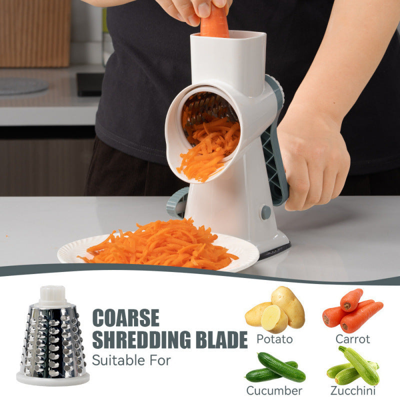Multifunctional Hand Rock Cylinder Vegetable Cutter Home Kitchen Vegetable Grater Practical Kitchen Gadget Slicer