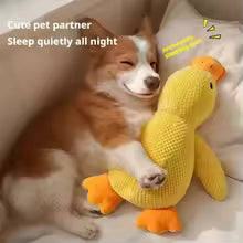 Cross-border dog toy plush bite-resistant sleeping companion sound puppy boredom relief artifact golden retriever corgi dog pet supplies