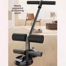 Widened sit-up assistive device for men and women to sit up and exercise the abdominal vest line at home