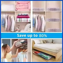 Thickened vacuum export transparent large size vacuum quilt bag storage bag household clothes organizer bag