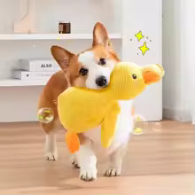 Cross-border dog toy plush bite-resistant sleeping companion sound puppy boredom relief artifact golden retriever corgi dog pet supplies
