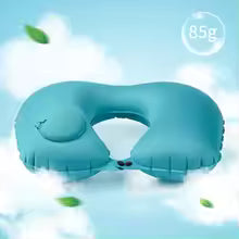 Press inflatable pillow LOGO custom manufacturer neck pillow TPU automatic neck pillow u-shaped pillow cervical pillow travel pillow u pillow