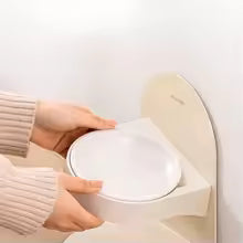 Miaoxiangjia ceramic high-legged oblique cat bowl with neck protection and not easy to overturn the food bowl with increased height for pet cats and dogs